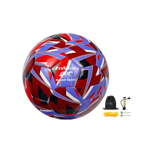 ProSelect x QUNYINGHUIXILIE Size 4 Soccer PU Machine Stitched Soccer Ball Unisex Red Purple Color