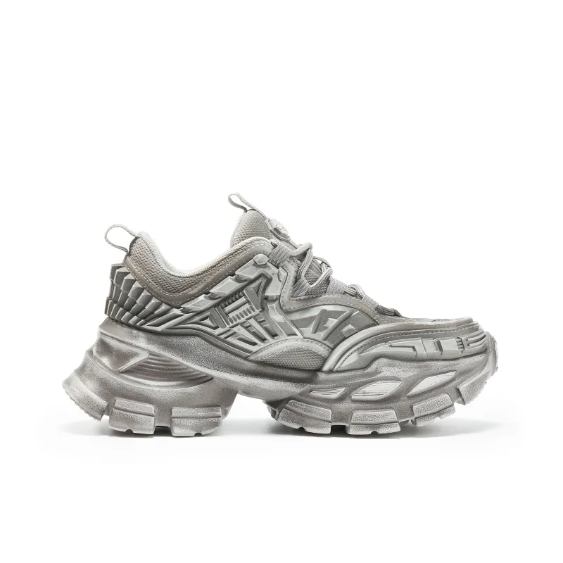 OGR Universe Carbon Blade Collection Low Top Chunky Sneakers Unisex Gray Limited Edition Destroyed-1