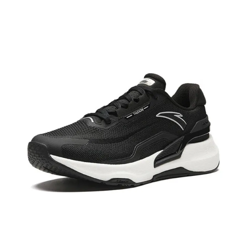 Anta Ignite Wear Resistant Slip Resistant Low Top Running Shoes Women's Black White-1