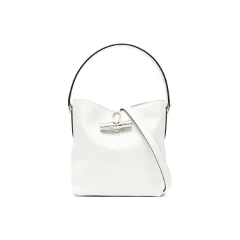 LONGCHAMP Mini Roseau Essential Leather Bucket Bag