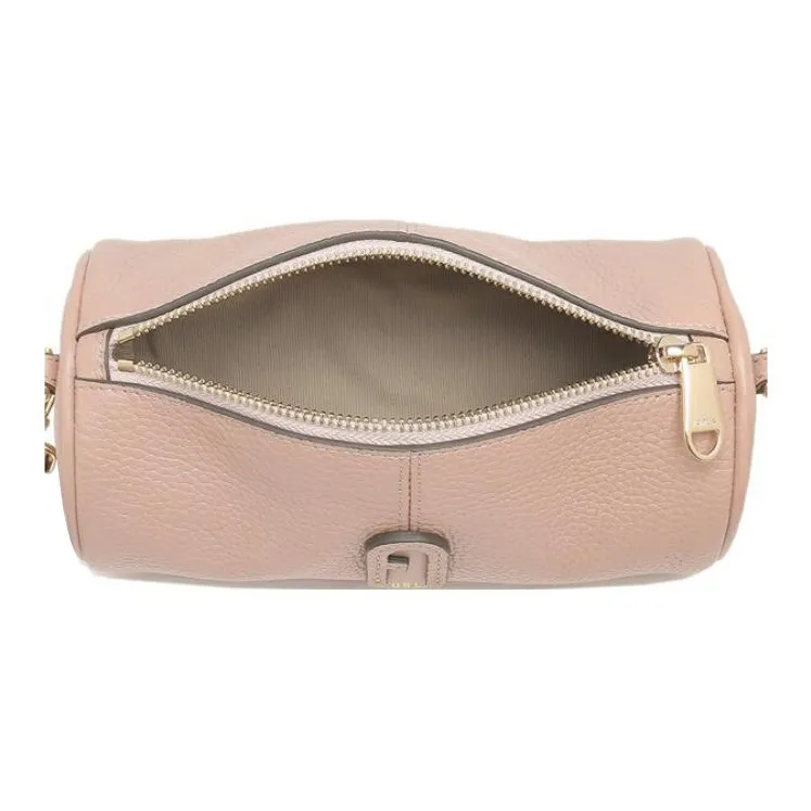 Furla Leather Cylinder Bag, Crossbody Bag, Shoulder Bag Mini Women's Moonstone-5