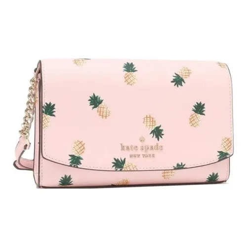 Kate Spade PVC Shoulder Bag Women's Pink Multicolor