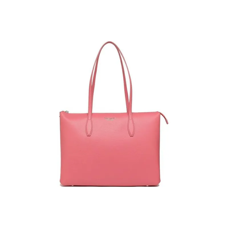 Kate Spade Leather Tote Bag Shopping Bag Handbag Women's Blue Orchid Pink-0