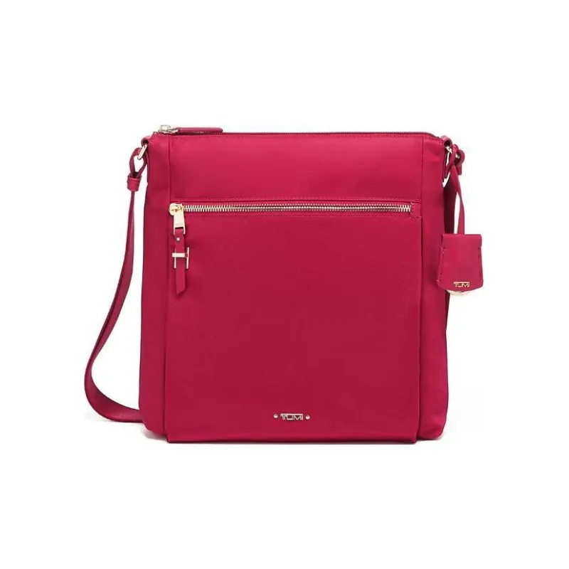 TUMI Voyageur Nylon Briefcases Shoulder Bag Crossbody Bag Medium Size Women's Overripe Plum Color-0