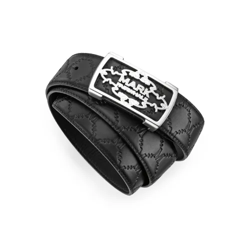 FAIRWHALE Brand Unique Design Stainless Steel Plate Buckle Genuine Leather Leather Belts Men's Width  3.5cm