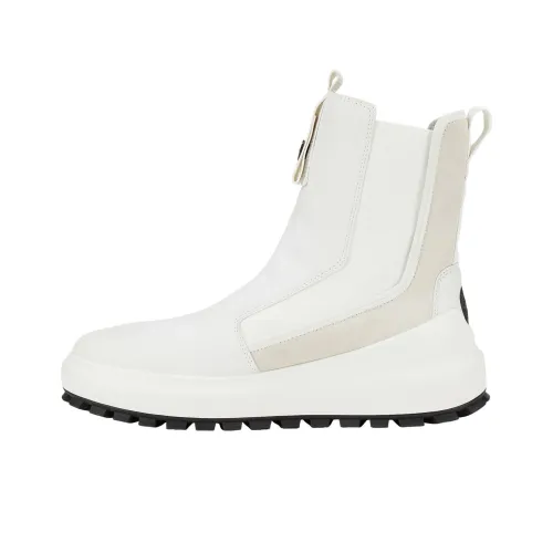 STONE ISLAND Ankle Boots Men White