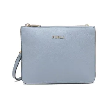 Furla Luna Leather Crossbody Bag Shoulder Bag Women's Blue
