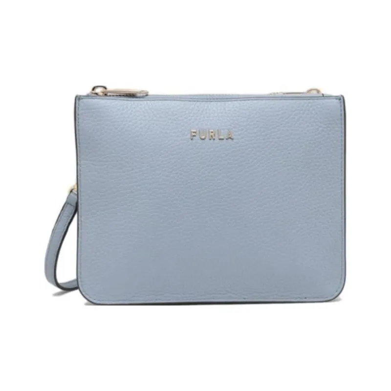 Furla Luna Leather Crossbody Bag Shoulder Bag Women's Blue-0