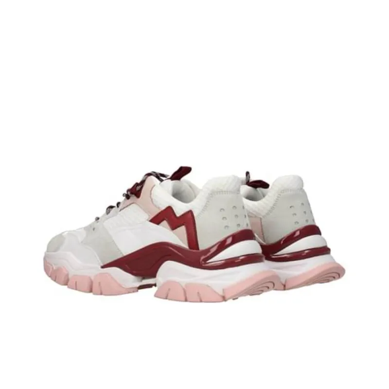 Moncler Leave No Trace Low-Top Casual Shoes Women's White Pink-2