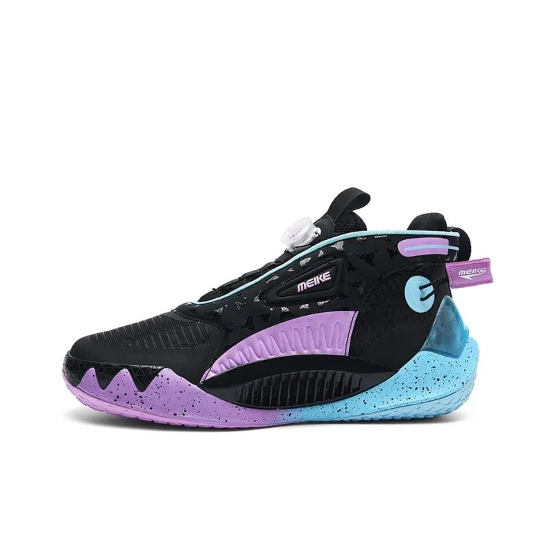 MEIKE Shark Tooth Cushioning, Slip Resistant, Abrasion Resistant, Lightweight Coverage High Top Basketball Shoes Unisex-6