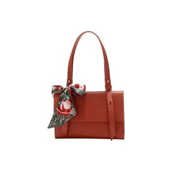 GXFMOD Cow Leather Shoulder Bag Medium Size Women's Red