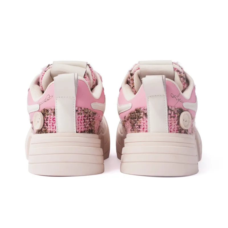 KILLWINNER Wear Resistant Slip Resistant Low Top Skateboard Shoes Unisex Pink-4
