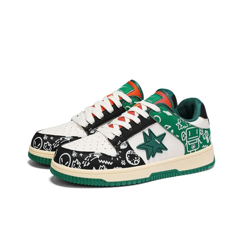 DOUBLE STAR 88 Anti Slip Wear Resistant Low Top Skateboard Shoes Unisex-2