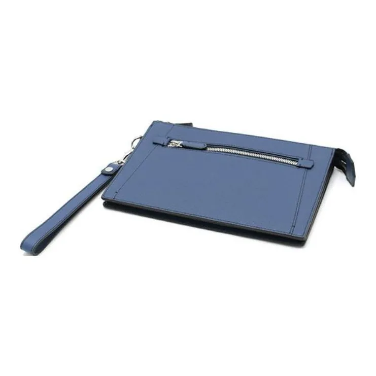TUMI Cow Leather Wallet Men's Marine Blue-2