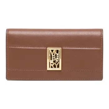 Mulberry Grained Leather Wallet Women's Brown