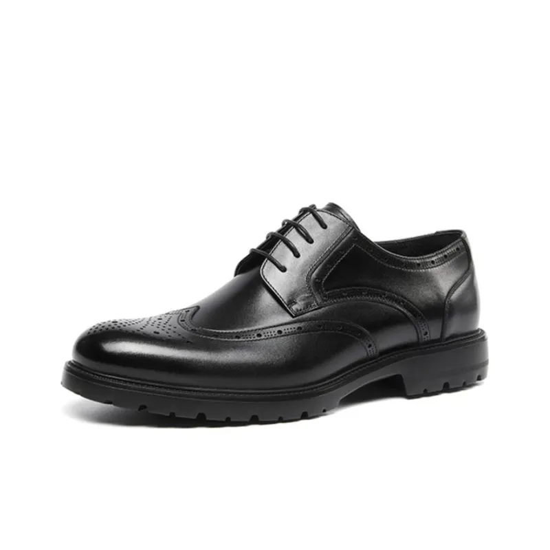 STEVE MADDEN Dress Shoes Men Low Top Black/Dark Coffee-1