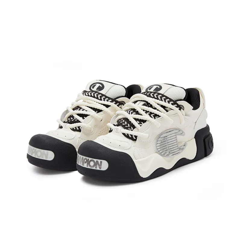 Champion AutoSkate V1 Low Top Skateboard Shoes Men's Black White-2