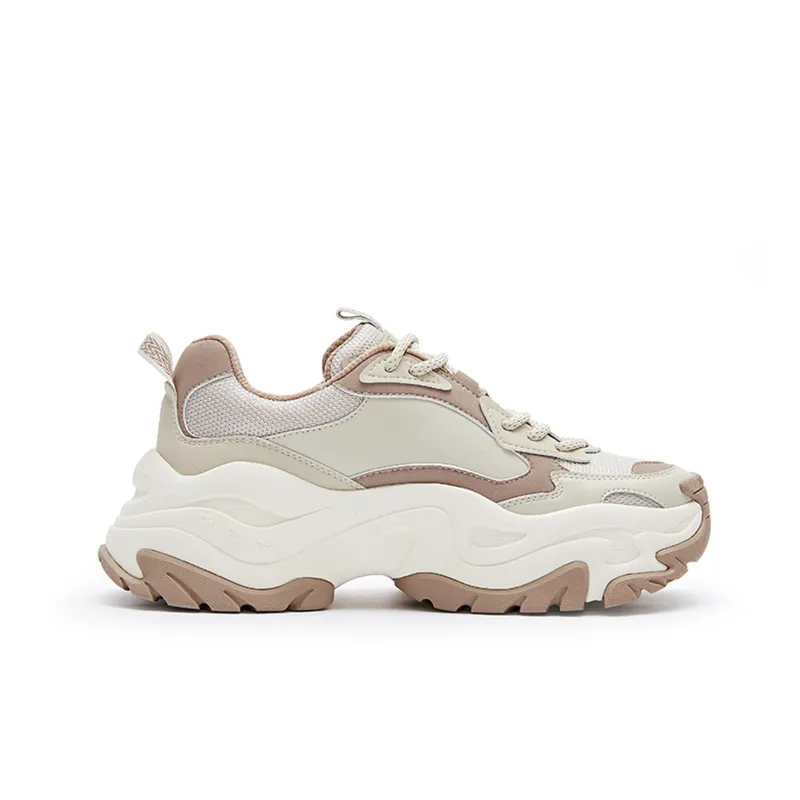 Champion Low Top Chunky Sneakers Women's Khaki-1