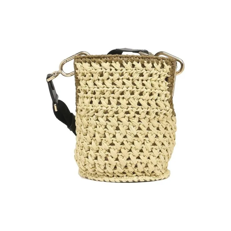 Furla Polyester Bucket Bags Crossbody Bag Shoulder Bag Small Size Women's Yellow-0