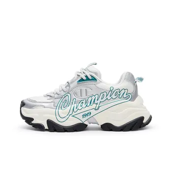 Champion Anti Slip Wear Resistant Low Top Chunky Sneakers Women's Silver