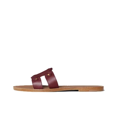 CELINE Slide Slippers Women's Tan