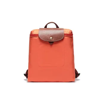 LONGCHAMP Le Pliage Canvas Backpack Medium Size Women's Orange