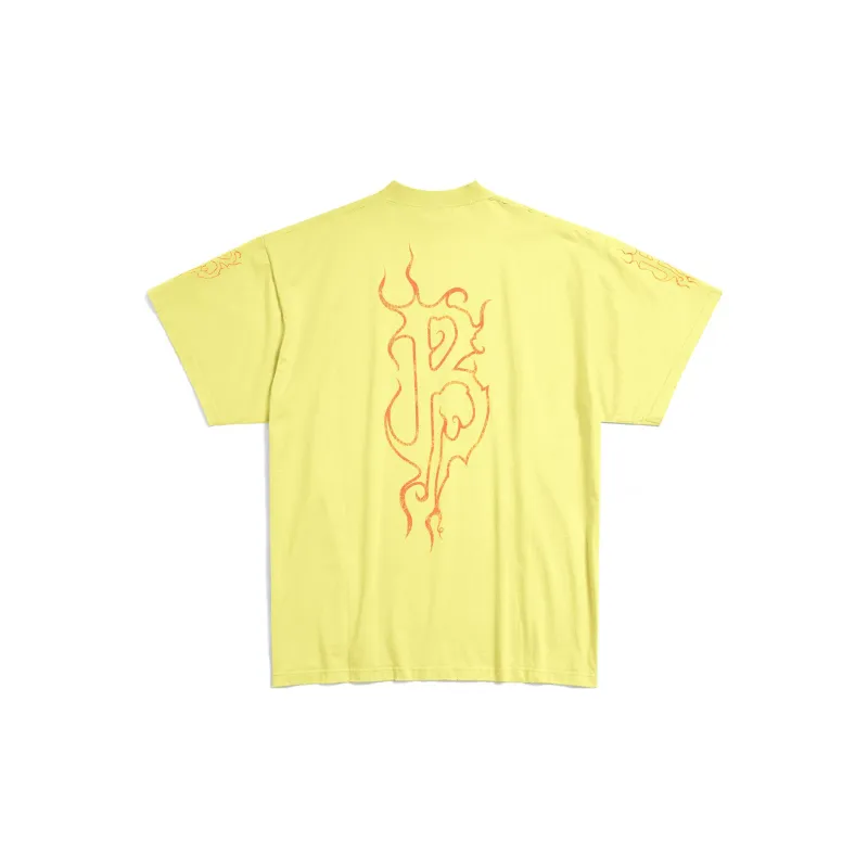 Balenciaga Oversized T Shirt 'Yellow/Red'-1