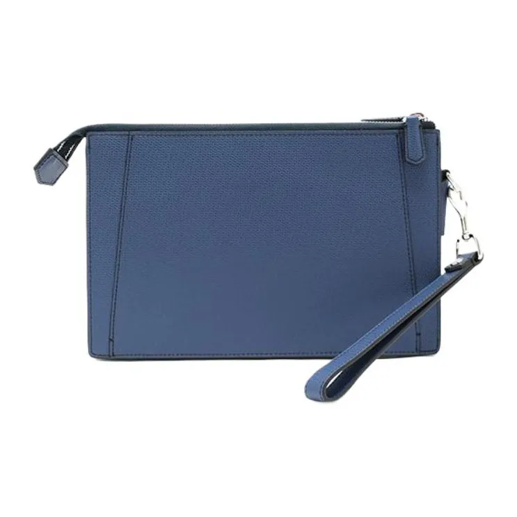 TUMI Cow Leather Wallet Men's Marine Blue-0