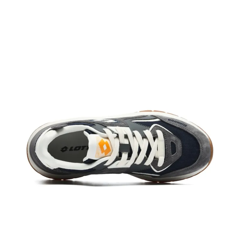 LOTTO Cushioned Slip Resistant Low Top Casual Shoes Men's Navy Blue Gray-2