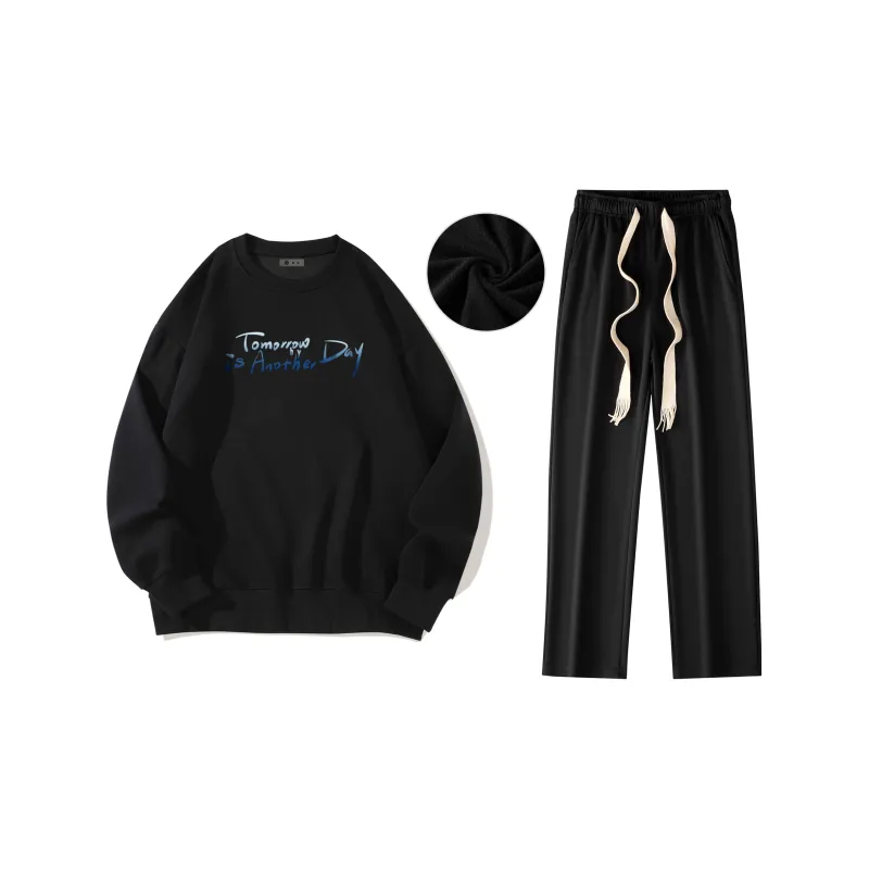 B.X Sweatshirt Sets Unisex-23