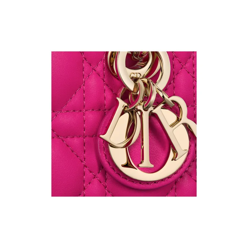 DIOR Lady D JOY Sheepskin Shoulder Bag, Crossbody Bag, Handbag Extra Mini Women's Pink-6