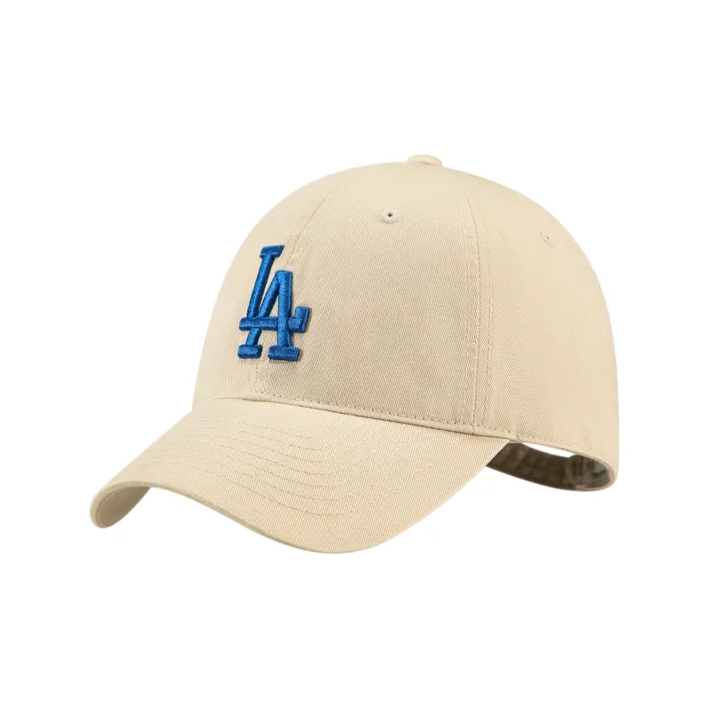 MLB Cotton Baseball Caps Unisex Khaki+Black Combo Box, Shopping Bag-1