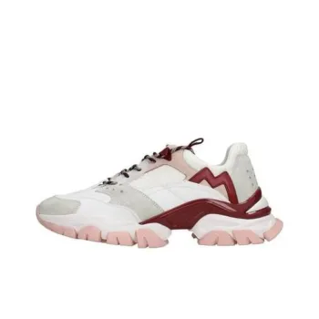 Moncler Leave No Trace Low-Top Casual Shoes Women's White Pink