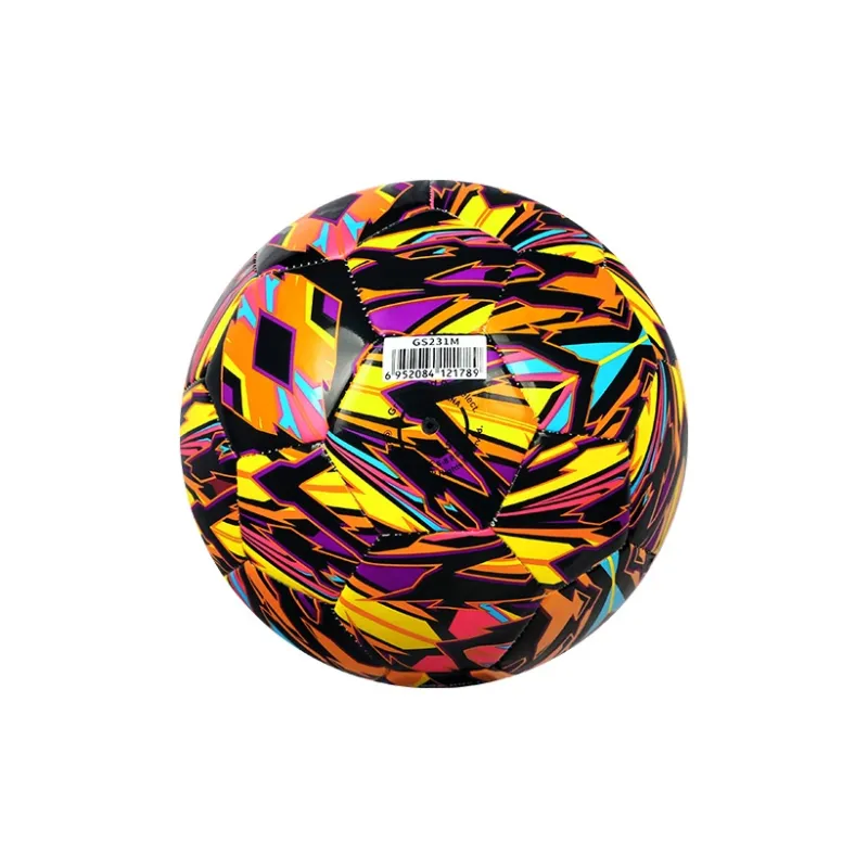 ProSelect x QUNYINGHUIXILIE Size 5 Soccer PU Machine Stitched Soccer Ball Unisex Black Orange Yellow-5