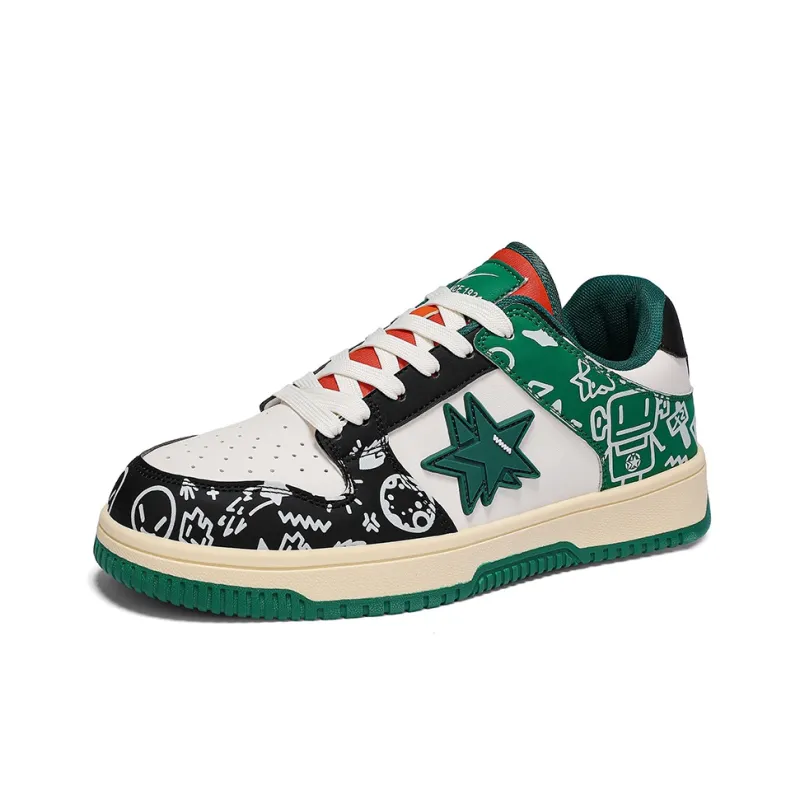 DOUBLE STAR 88 Anti Slip Wear Resistant Low Top Skateboard Shoes Unisex-1