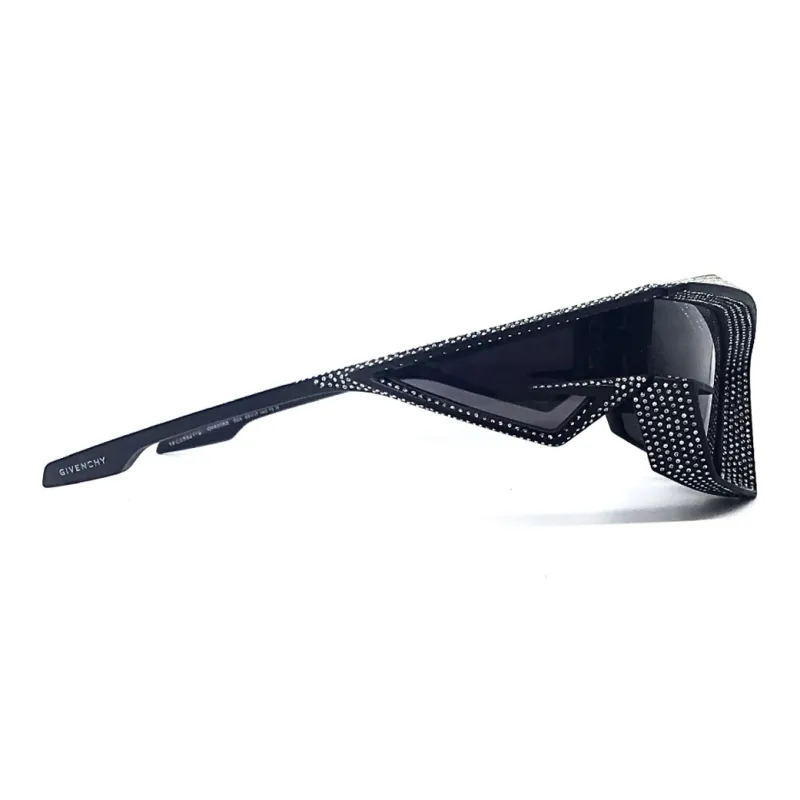 GIVENCHY Acetate Irregular Shape Sunglasses Unisex Black-2