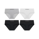 4 Pack (Gray-White-Black-Black)