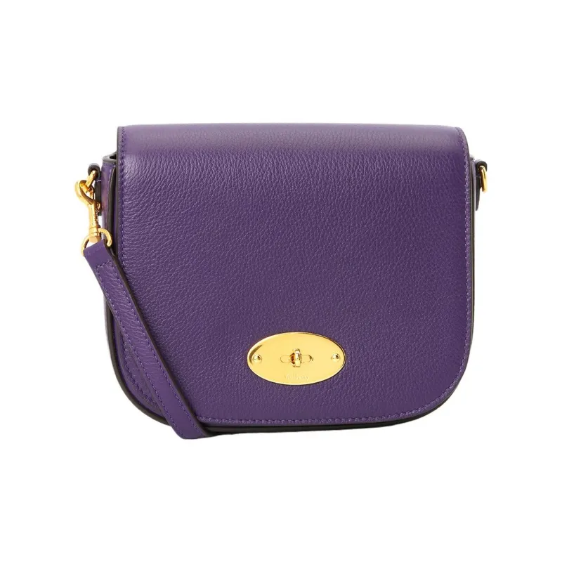 Mulberry Leather Shoulder Bag Crossbody Bag Women's Purple-0