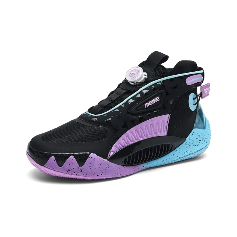 MEIKE Shark Tooth Cushioning, Slip Resistant, Abrasion Resistant, Lightweight Coverage High Top Basketball Shoes Unisex-7