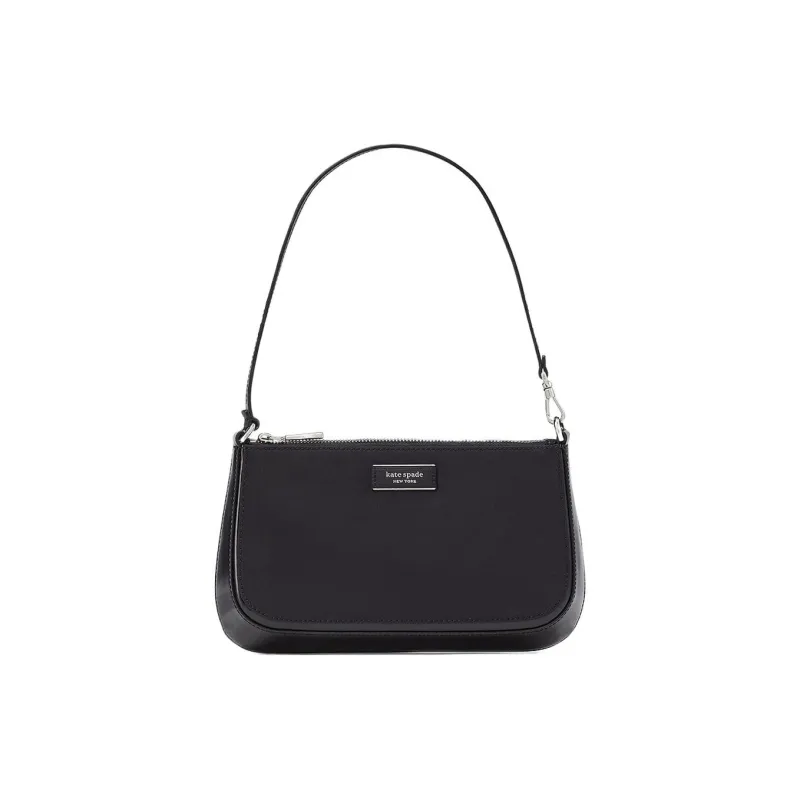Kate Spade Sam Spazzolato Leather One Shoulder Handbags Mini Women's Black-0