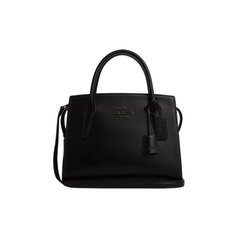 COACH Refined Calfskin Tote Bag, Shopping Bag, Handbag Tubas Women's Black-0