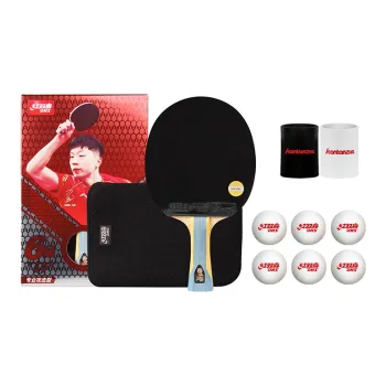 DHS Ping Pong Paddles Unisex All Wood Black Red