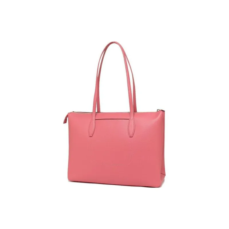 Kate Spade Leather Tote Bag Shopping Bag Handbag Women's Blue Orchid Pink-3