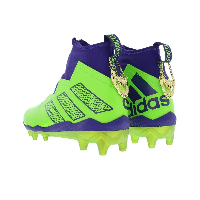 Adidas Originals FG Rubber Long Studs Durable Breathable High Top Soccer Shoes Men's Green-4