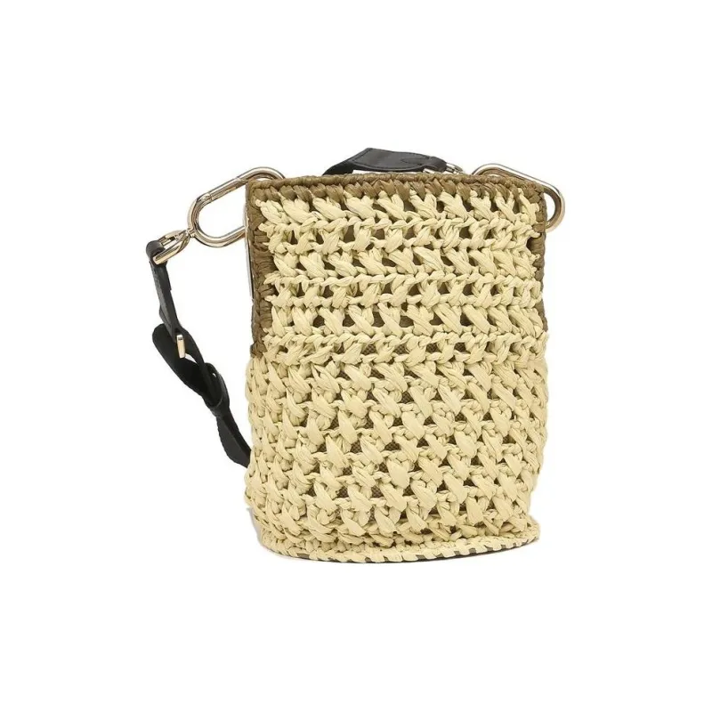 Furla Polyester Bucket Bags Crossbody Bag Shoulder Bag Small Size Women's Yellow-1