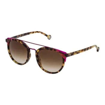 CarolinaHerrera Aviator Sunglasses Unisex Brown