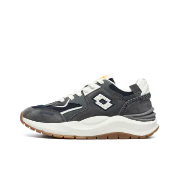 LOTTO Cushioned Slip Resistant Low Top Casual Shoes Men's Navy Blue Gray