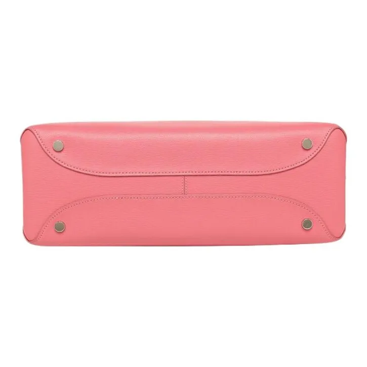 Kate Spade Leather Tote Bag Shopping Bag Handbag Women's Blue Orchid Pink-4