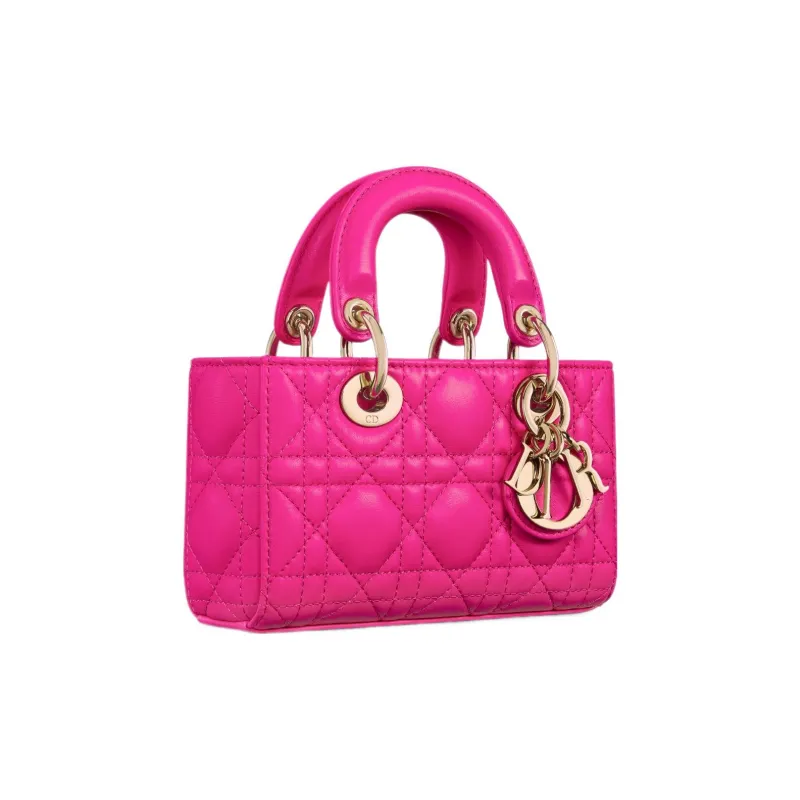 DIOR Lady D JOY Sheepskin Shoulder Bag, Crossbody Bag, Handbag Extra Mini Women's Pink-1