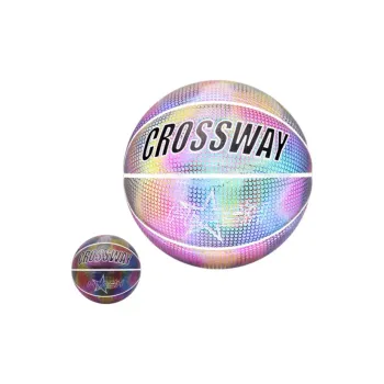 CROSSWAY PU Basketball Dazzle Black Size 7 Ball Match Unisex